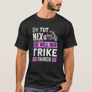 Trehjuling Motorcykel Motiv Trecykel Cykel Trehjul T Shirt