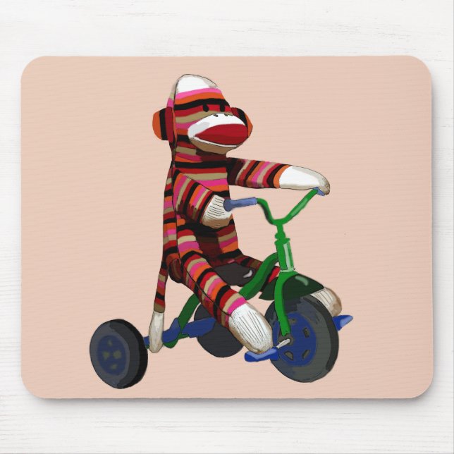 trehjuling sock monkey musmatta (Framsidan)