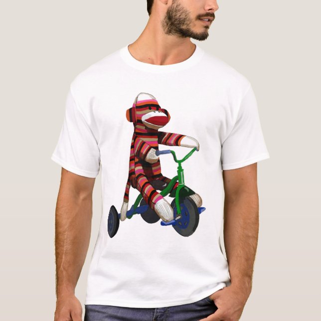 trehjuling sock monkey tee shirt (Framsida)