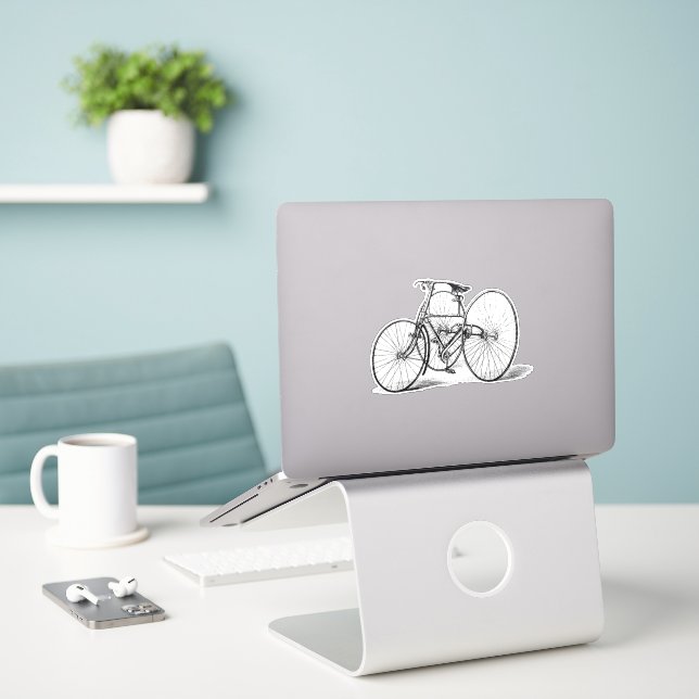 Trehjuling teckning klistermärken (Laptop På Skrivbordet)