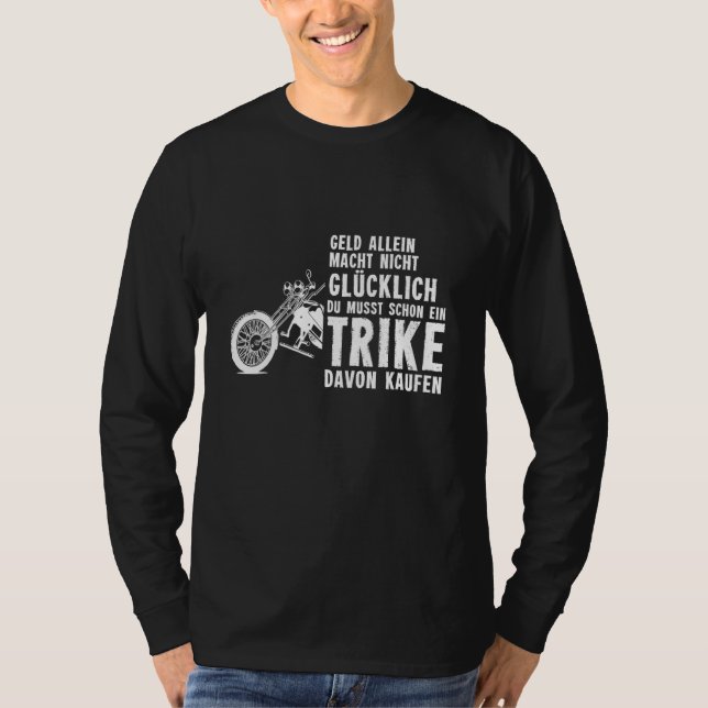 Trehjulshjärtslag Rocker Trike Rider Trike Drivin T Shirt (Framsida)