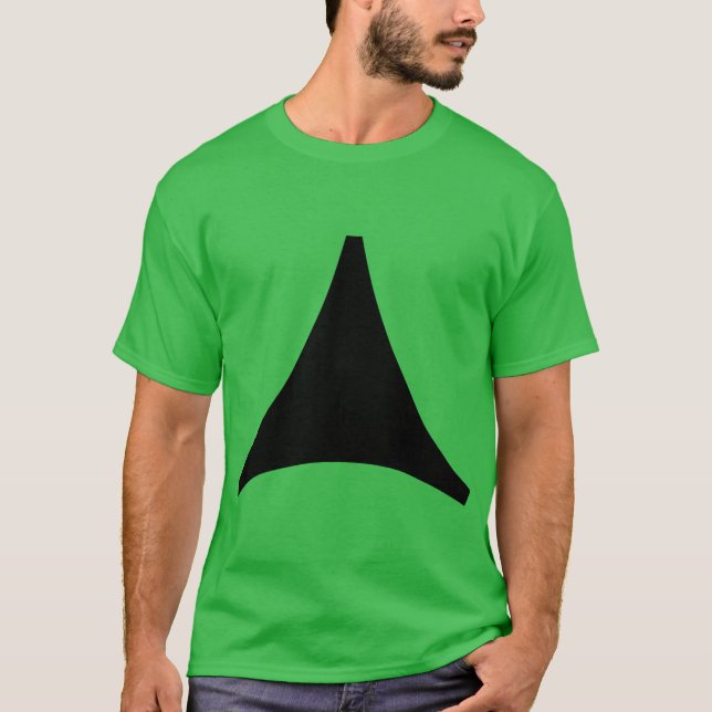 Trehörnig pil tee shirt (Framsida)