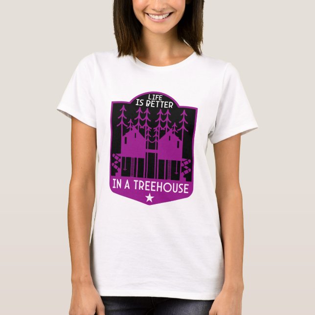 Trehus T Shirt (Framsida)