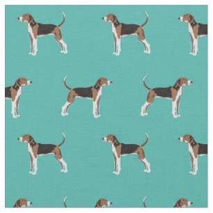 Treing Walker Coonhound hund turquise Tyg