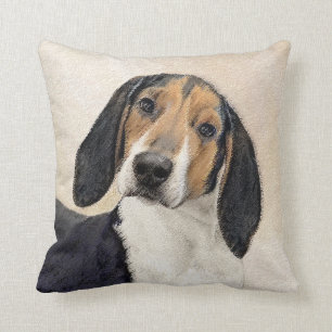 Treing Walker Coonhound Painting - Original Art Kudde