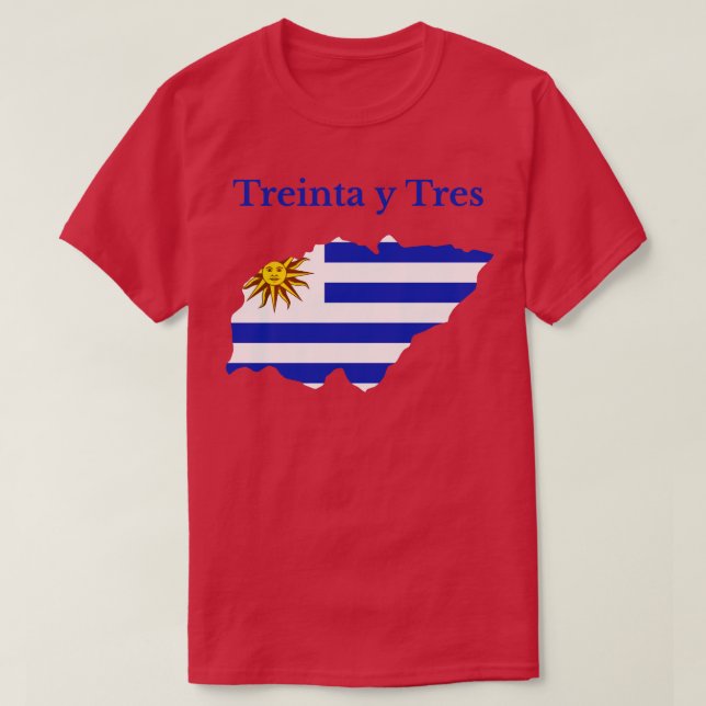 Treinta y Tres Department Uruguay T Shirt (Design framsida)