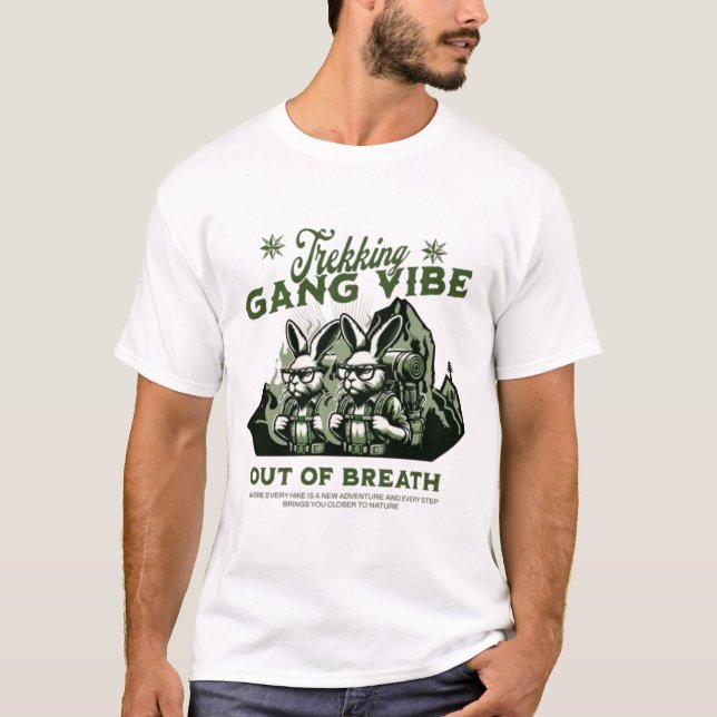 Trekking Gang Vibe - Utandning T Shirt (Framsida)
