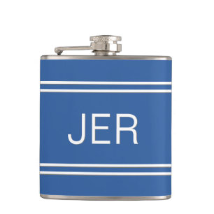 Trekletterinitialer Monogrammonogram Drink Royalbl Fickplunta