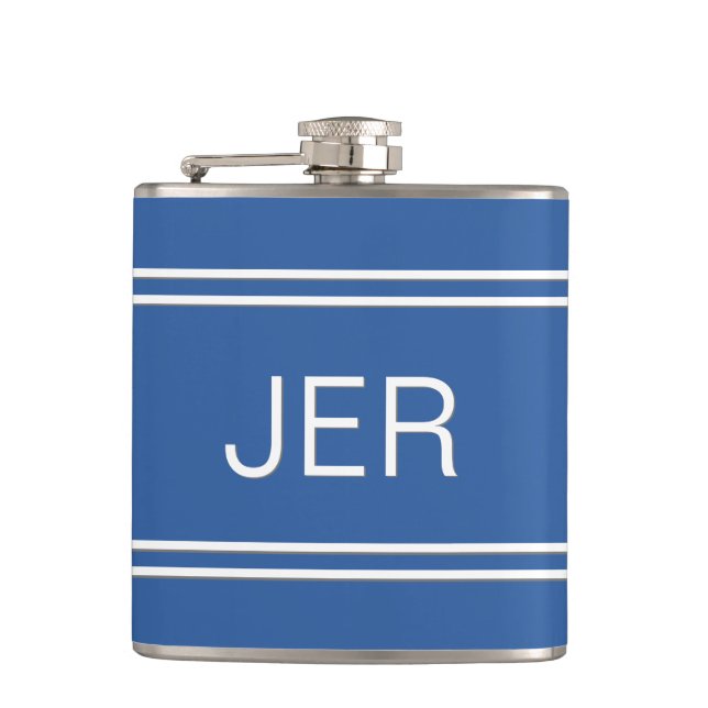Trekletterinitialer Monogrammonogram Drink Royalbl Fickplunta (Framsidan)