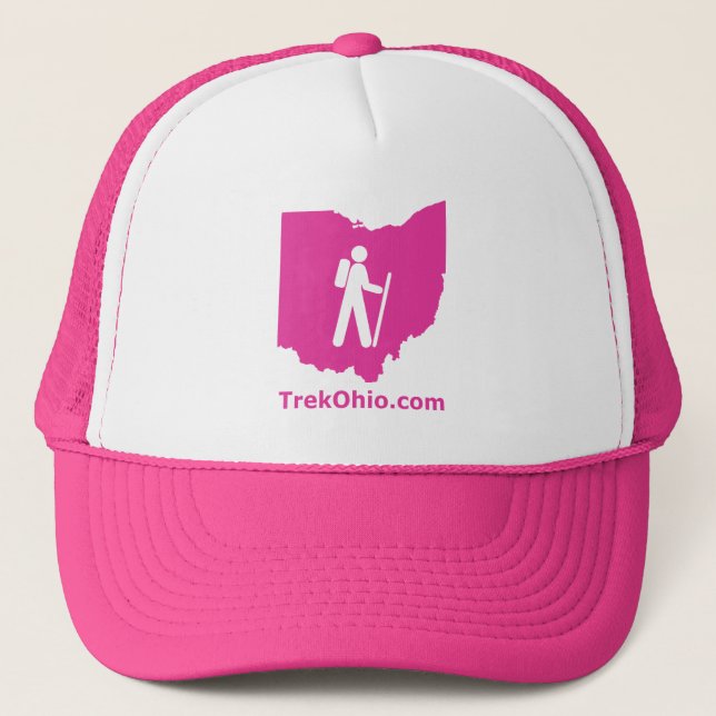 TrekOhio truckerkeps, shock rosa Truckerkeps (Framsida)