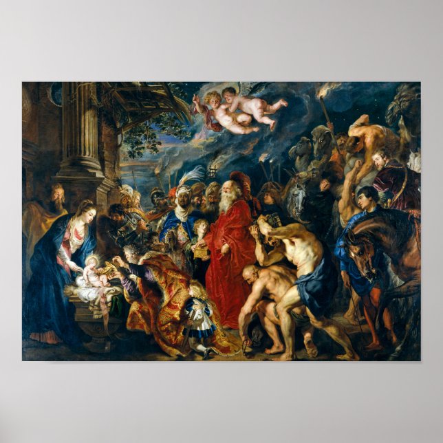Trekungarnas tillbedjan | Peter Paul Rubens | Poster (Framsidan)