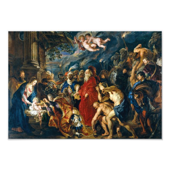 Trekungars tillbedjan | Peter Paul Rubens | Fototryck (Framsidan)