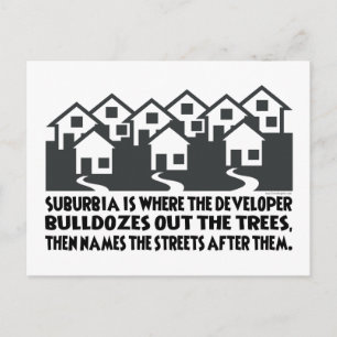 Treless Suburbia Vykort