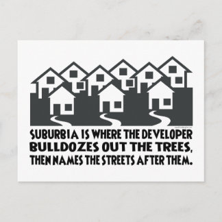 Treless Suburbia Vykort