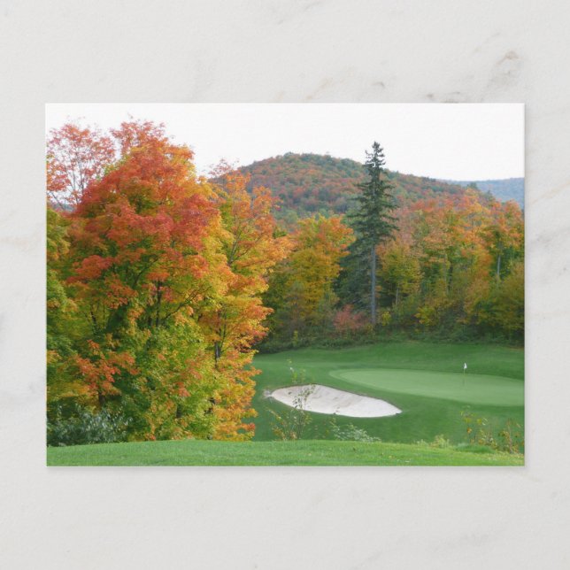 Tremblant golf-vykort vykort (Framsida)