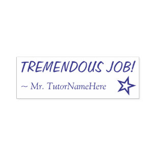 "TREMENDOUS JOBB!" Feedback Rubber Frimärke Självfärgande Stämpel