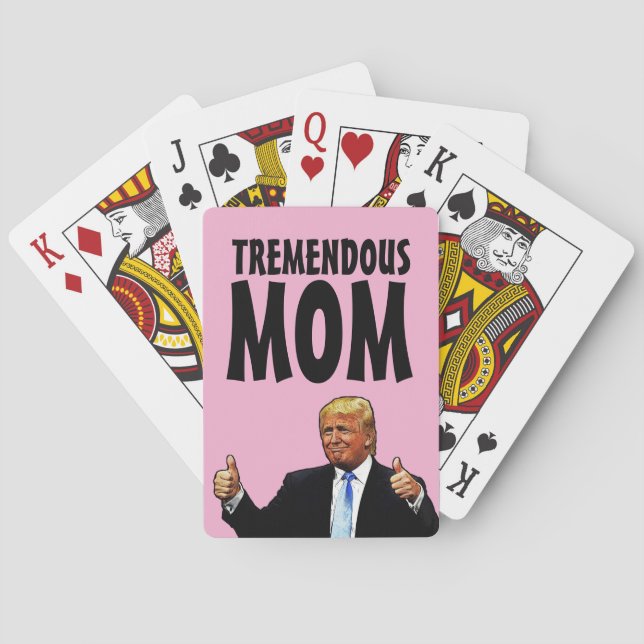 TREMENDOUS MAMMA DONALD TRUMP PLAYDS CARDS CASINOKORT (Baksidan)