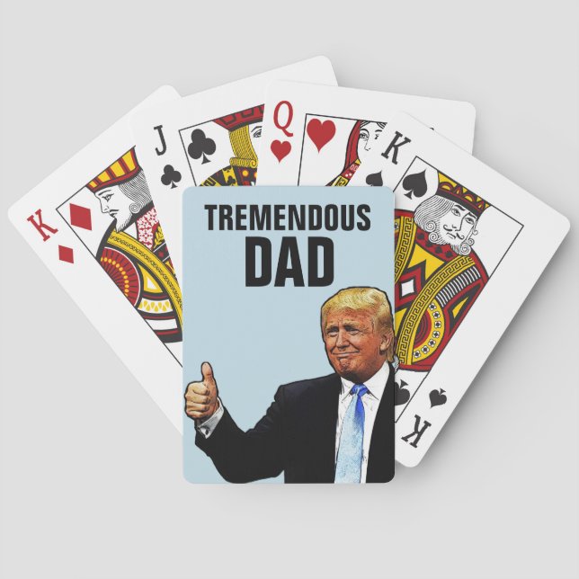 TREMENDOUS PAPPA TRUMP PLAYDS CARDS CASINOKORT (Baksidan)