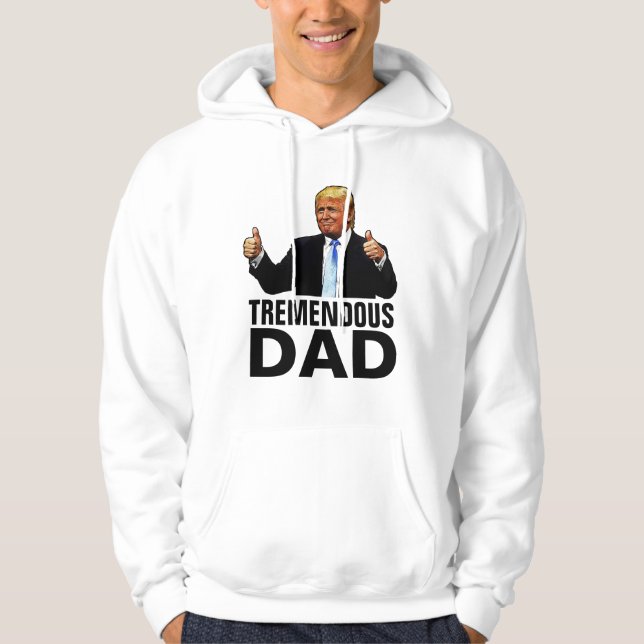 TREMENDOUS PAPPA TRUMP T-SHIRTS HOODIE (Framsida)