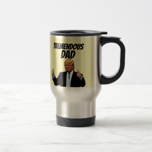 TREMENDOUS PAPPA TRUMP TRAVEL COFFEE MUG RESEMUGG