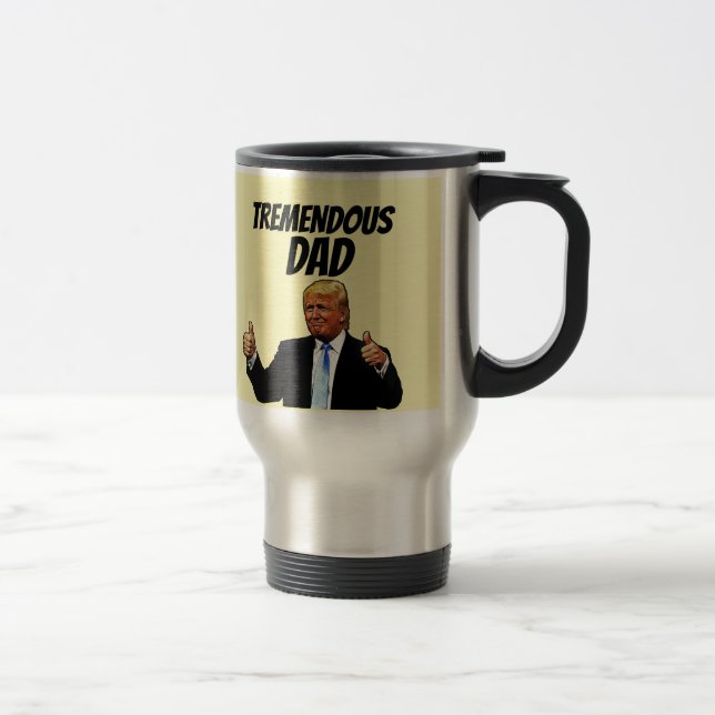 TREMENDOUS PAPPA TRUMP TRAVEL COFFEE MUG RESEMUGG (Höger)