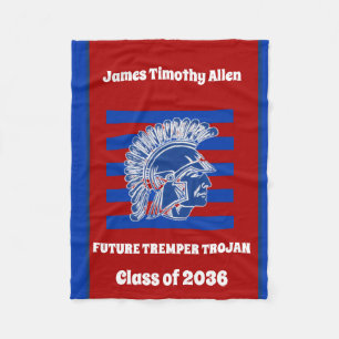 Tremma High School Trojan Kenosha WI Fleecefilt