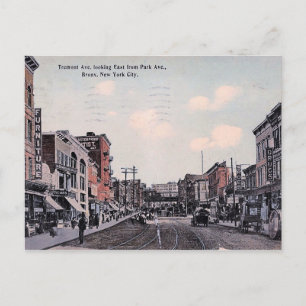 Tremont Ave., Bronx, New York, Vintage Vykort