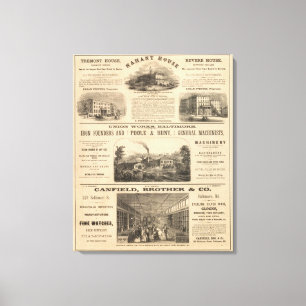 Tremont House, Boston hotellet Nahant House Canvastryck