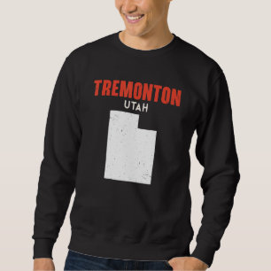 Tremonton Utah USA Stat Amerika Resa Utahan Lång Ärmad Tröja