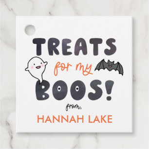 Tremor för mina boos Kids Halloween Gåvor Etiketter