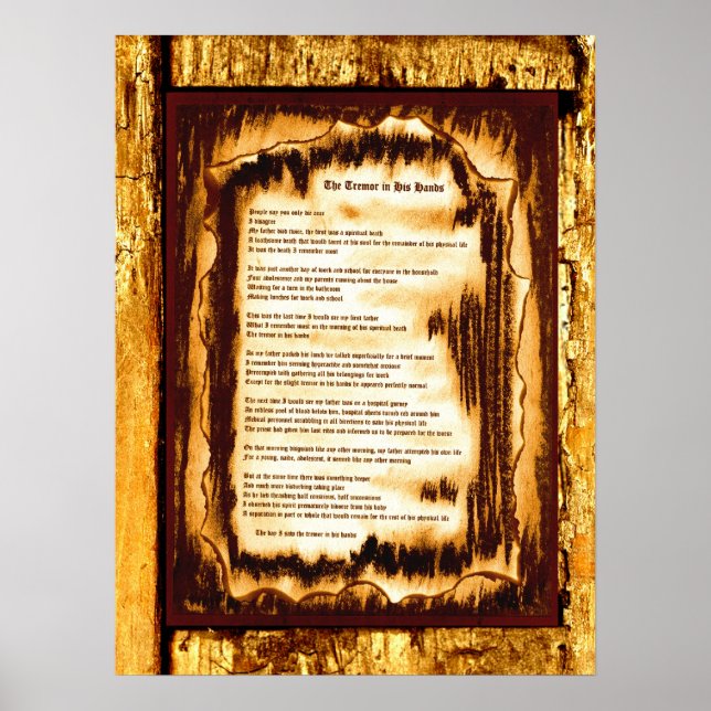 Tremor i hans Händer Poster (Framsidan)