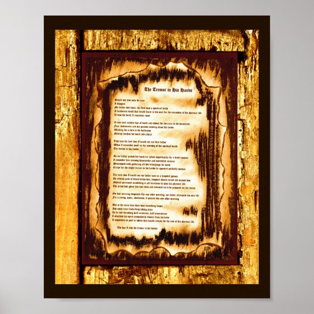 Tremor i hans Händer Poster (Framsidan)