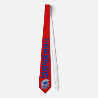 Tremper Trojan Tie - scarlet/blått Slips