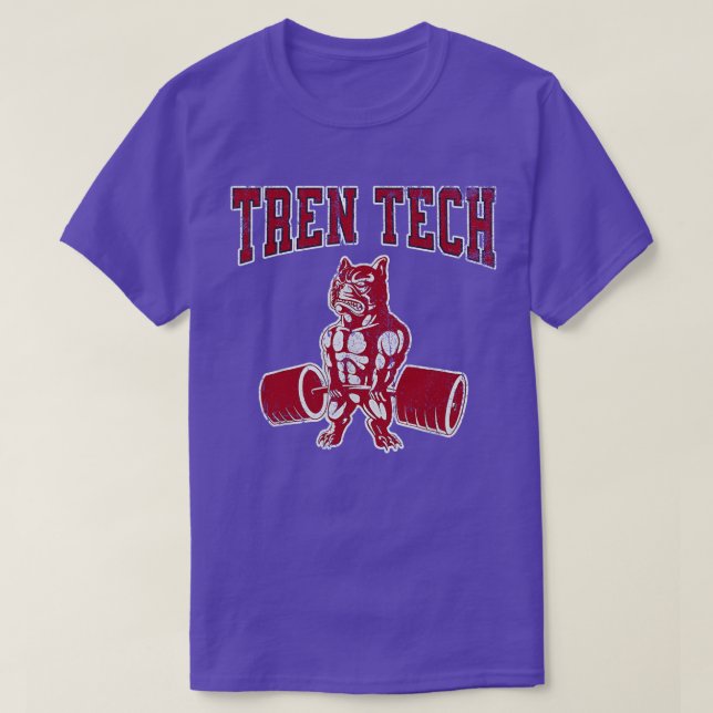 Tren Tech Gym Bodybuilding T Shirt (Design framsida)