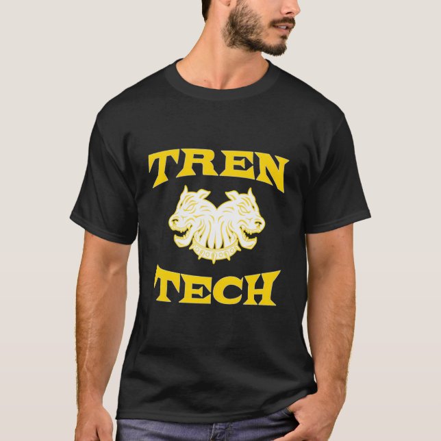 Tren Tech Hardcore Bodybuilding T Shirt (Framsida)