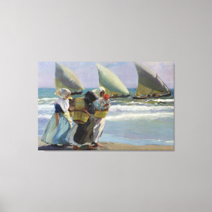 Trena seglar - Joaquin Sorolla Canvastryck