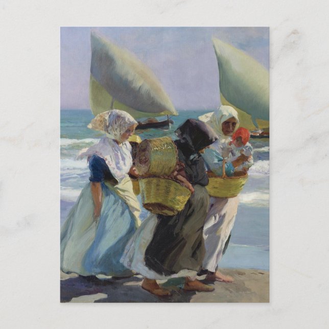 Trena seglar - Joaquin Sorolla Vykort (Framsida)