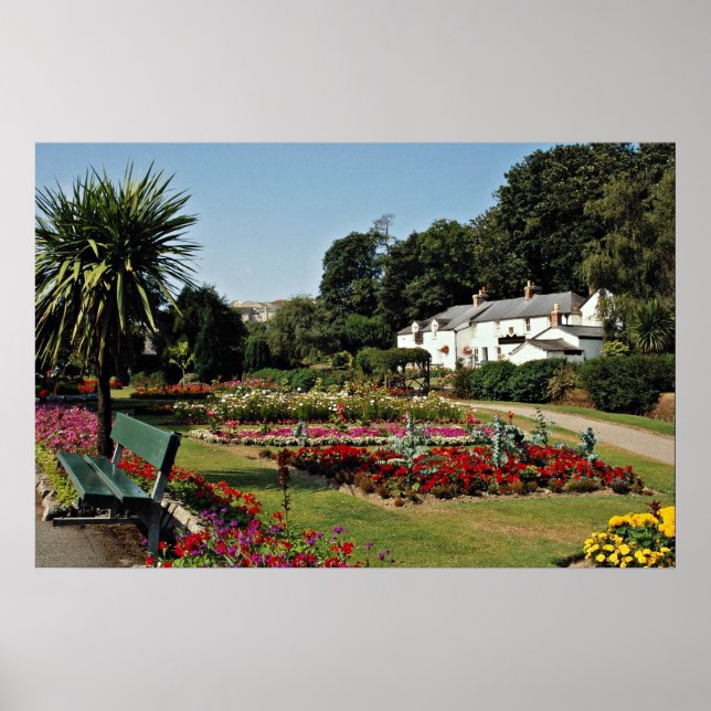 Trenance Gardens, Newquay, Cornwall, Förenade kung Poster (Framsidan)