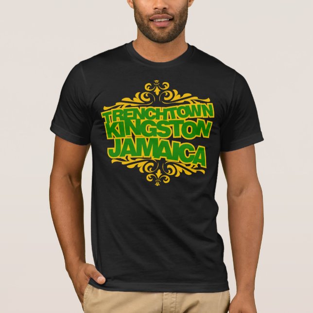 Trenchtown Kingston Jamaica #2 Tee Shirt (Framsida)