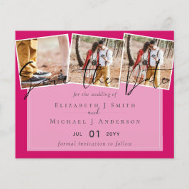 Trend Bröllop Färg Rosa BUDGET Sparar datumet