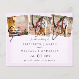 Trend Bröllop Färg Rosa BUDGET Sparar datumet