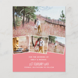 Trend Bröllop Färg Rosa BUDGET Sparar datumet