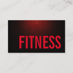 Trend Brownish Red Personal Fitness Trainer Sports Visitkort