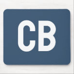 Trend Color Serious Blue Monogram Mousepad Musmatta<br><div class="desc">Vi presenterar trendfärgen: Seriöst blått. Modern och elegant Mousepad med anpassningsbara monogram med två bokstäver i ett minimalistiskt teckensnitt. Dess enkla och rena utformning i ett solitt färg ger en tidlös och klassisk dragningskraft. Utforska våra trendfärger för fler produkter i samma färg eller upptäck andra snygga nyanser som passar din...</div>