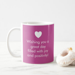 Trend Färg Berry Rosa - Namn/Positivt Mugg