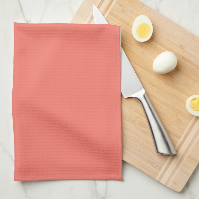 Trend Färg - Coral Sunset Kitchen Towel Kökshandduk (Vikt i Fjärdedel)