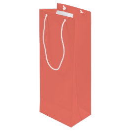 Trend Färg - Coral Sunset Vin Gift Bag - korall