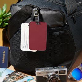 Trend Färg - Crimson Red Luggage Tag Bagagebricka