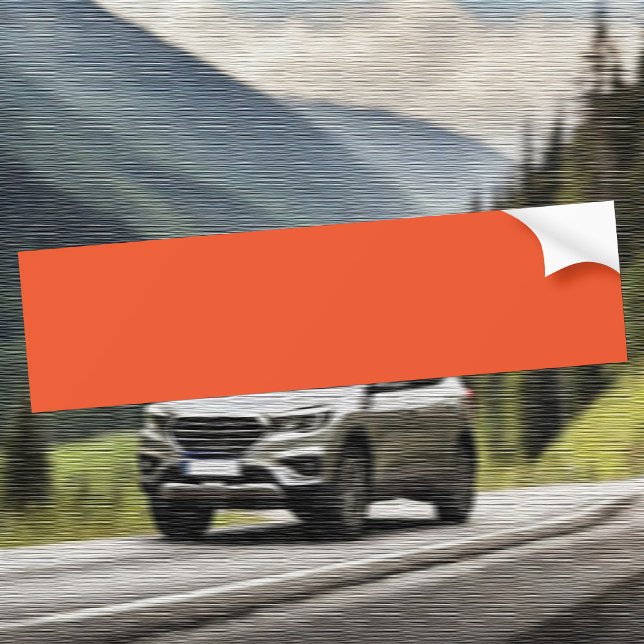 Trend Färg - Flame Red Bumper Sticker Bildekal (Skapare uppladdad)