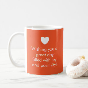 Trend Färg Flame Red - Namn / Positivity Mugg
